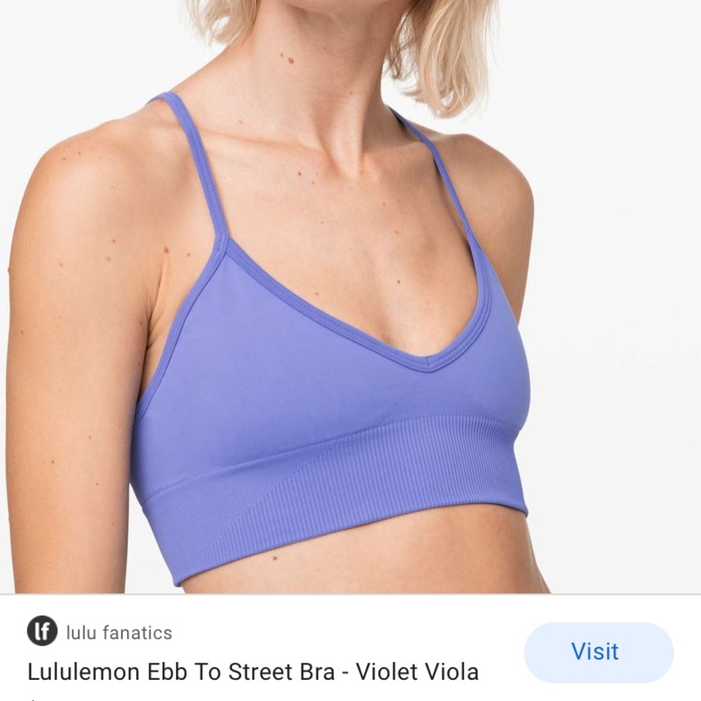 Lululemon ebb bra size 8